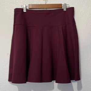 Nanette Lepore Burgundy Skirt 14